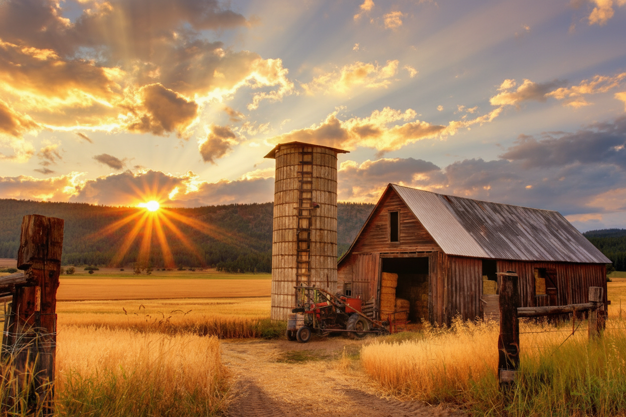 Agricultural farmland representing Ashley Indiana farming heritage and rural agricultural roots in DeKalb County
